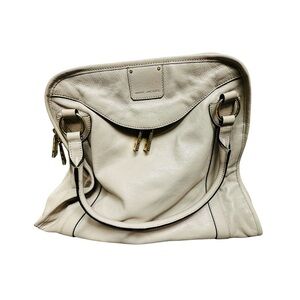Marc Jacobs Off-White Fulton Leather Wellington Shoulder Bag